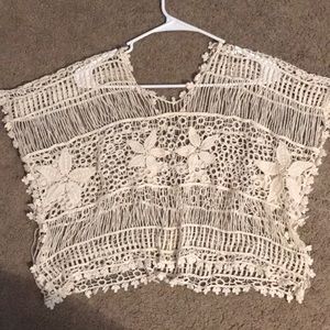 Cover up boho style top